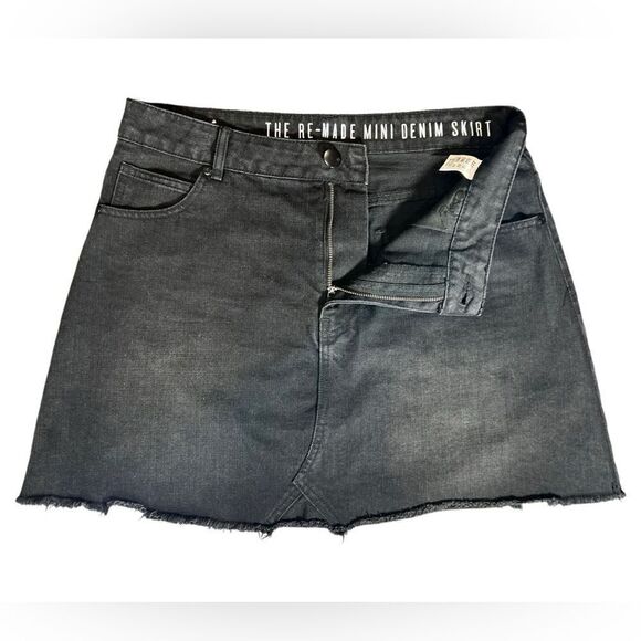 Cotton On denim jean mini skirt black size 10 - Picture 7 of 10
